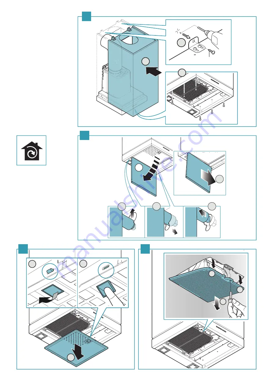 FALMEC Mira Top Fasteel FFMIR16W5FS-R Instruction Booklet Download Page 5