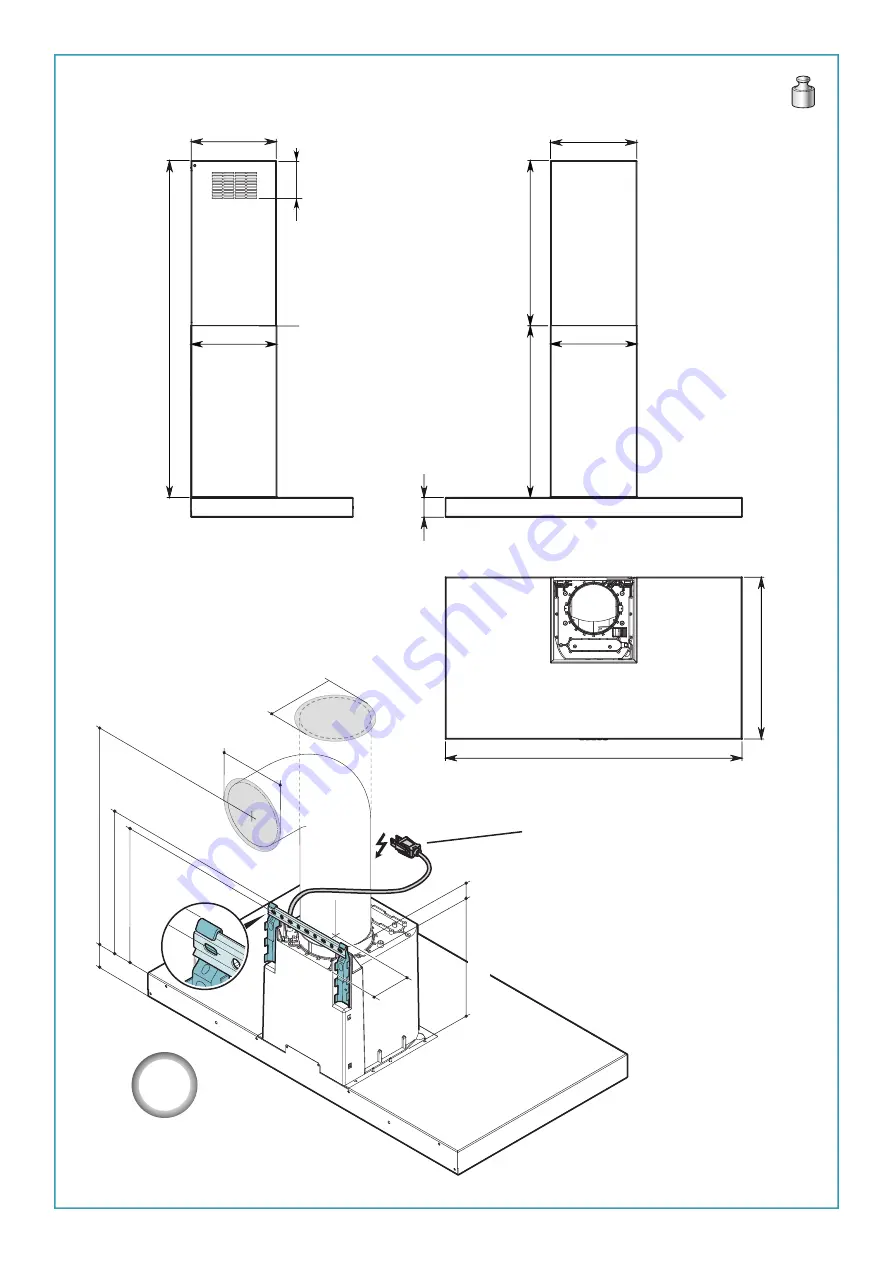 FALMEC Plane Top wall FFPLN36W5FS-R Instruction Booklet Download Page 2