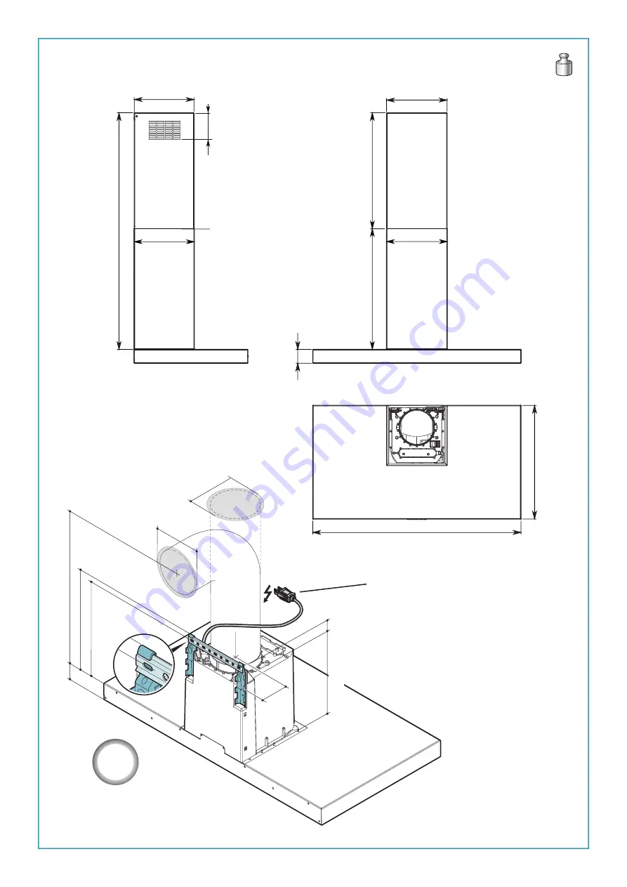 FALMEC Plane Top wall FFPLN36W5FS-R Скачать руководство пользователя страница 3