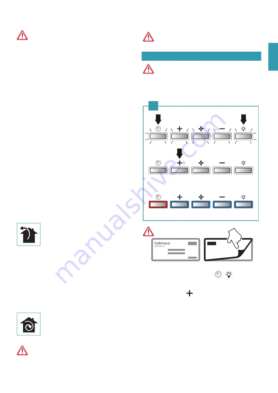 FALMEC Plane Top wall FFPLN36W5FS-R Instruction Booklet Download Page 17