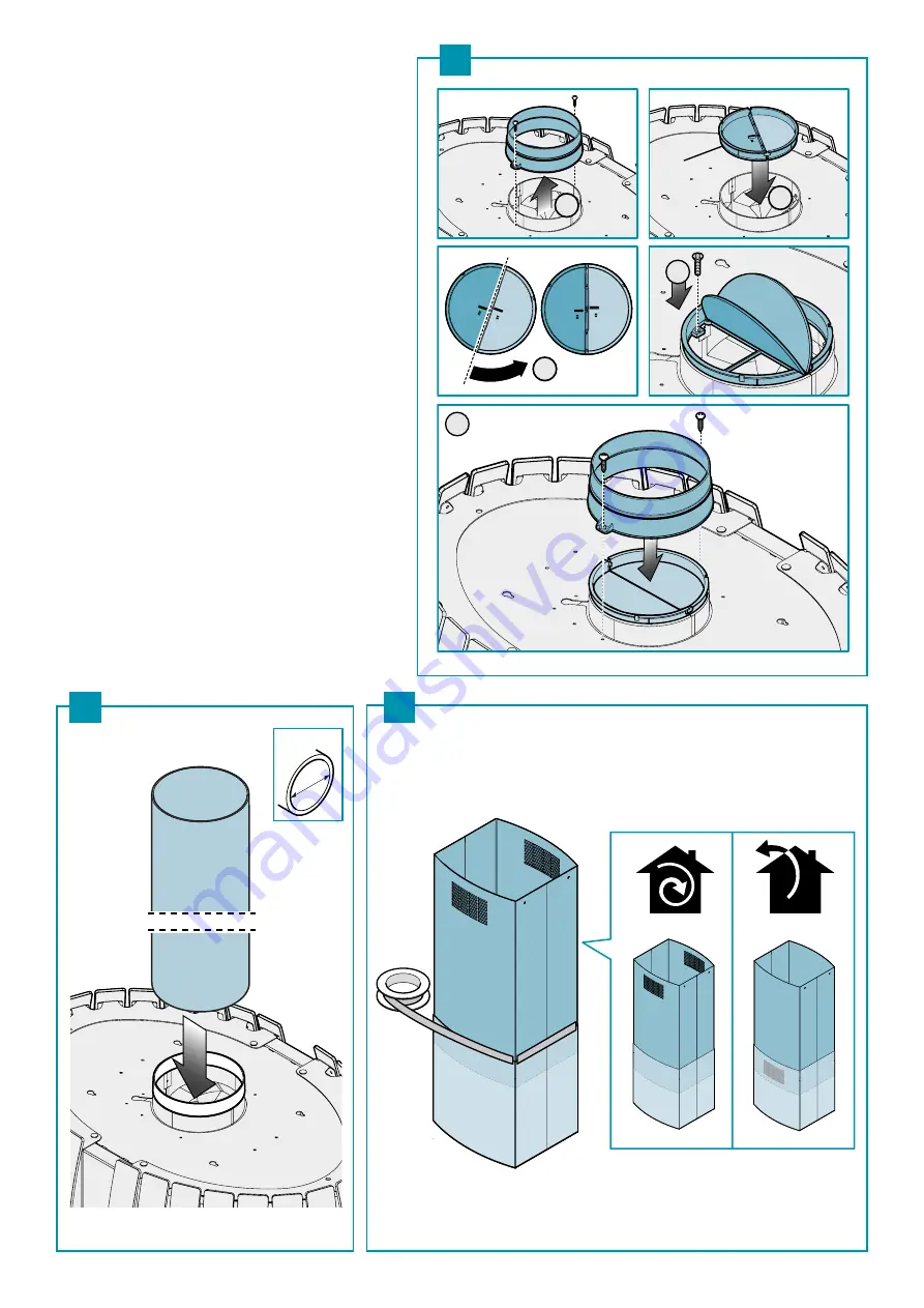 FALMEC PRESTIGE ISOLA GLASS BLACK 75 Instruction Booklet Download Page 6