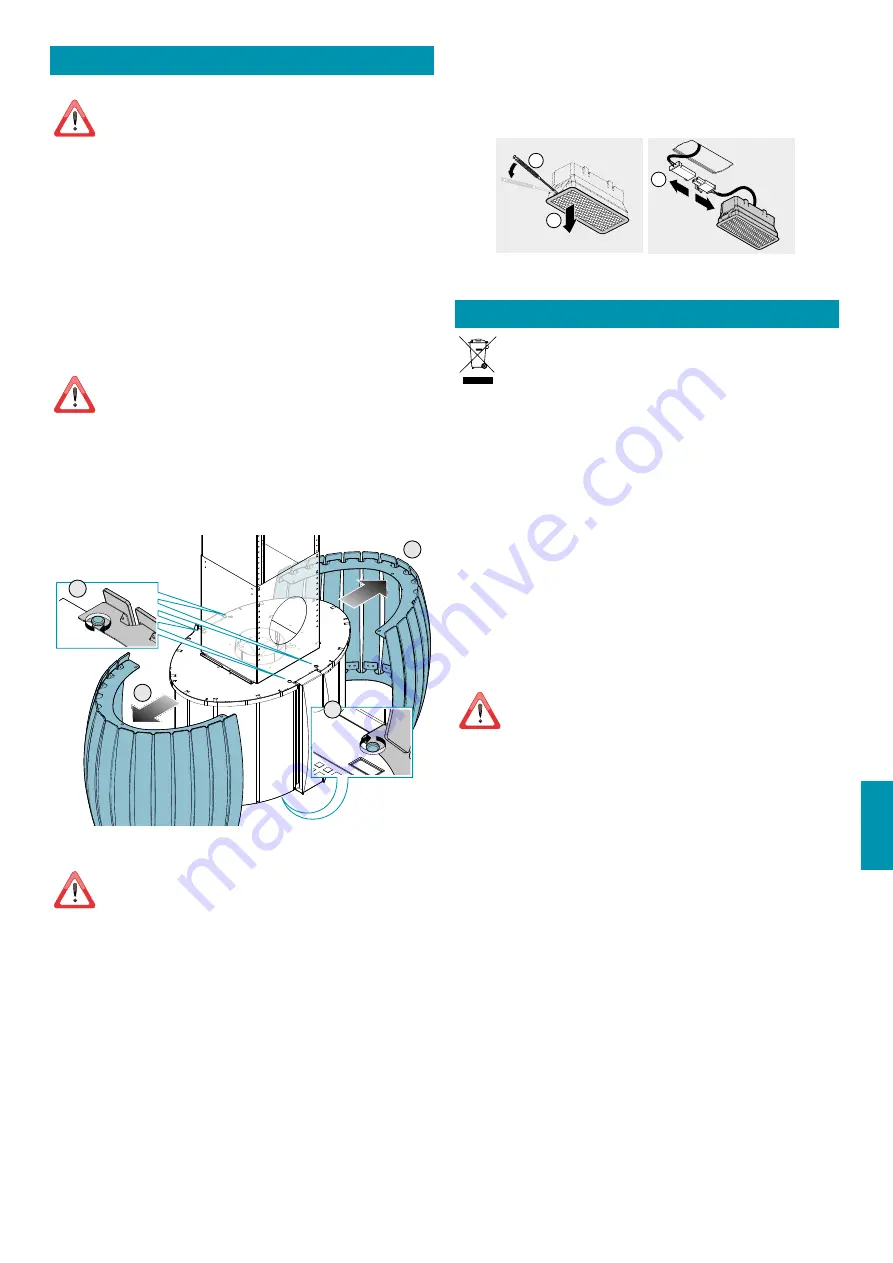 FALMEC PRESTIGE ISOLA GLASS BLACK 75 Instruction Booklet Download Page 37