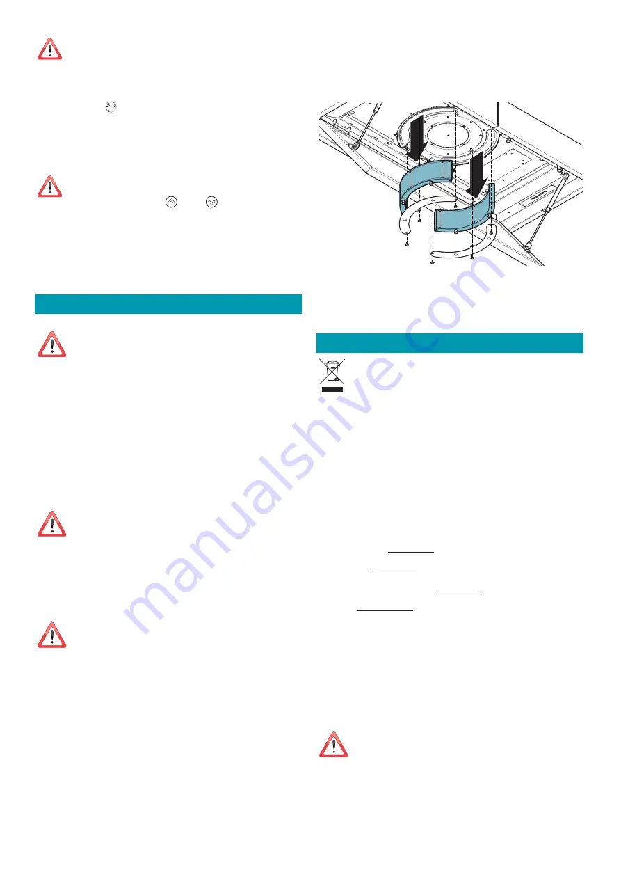 FALMEC Vega Bianco 115 Instruction Booklet Download Page 8