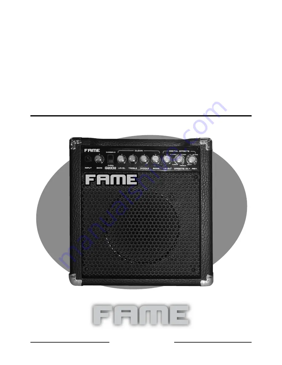 FAME G20D2 Owner'S Manual Download Page 1