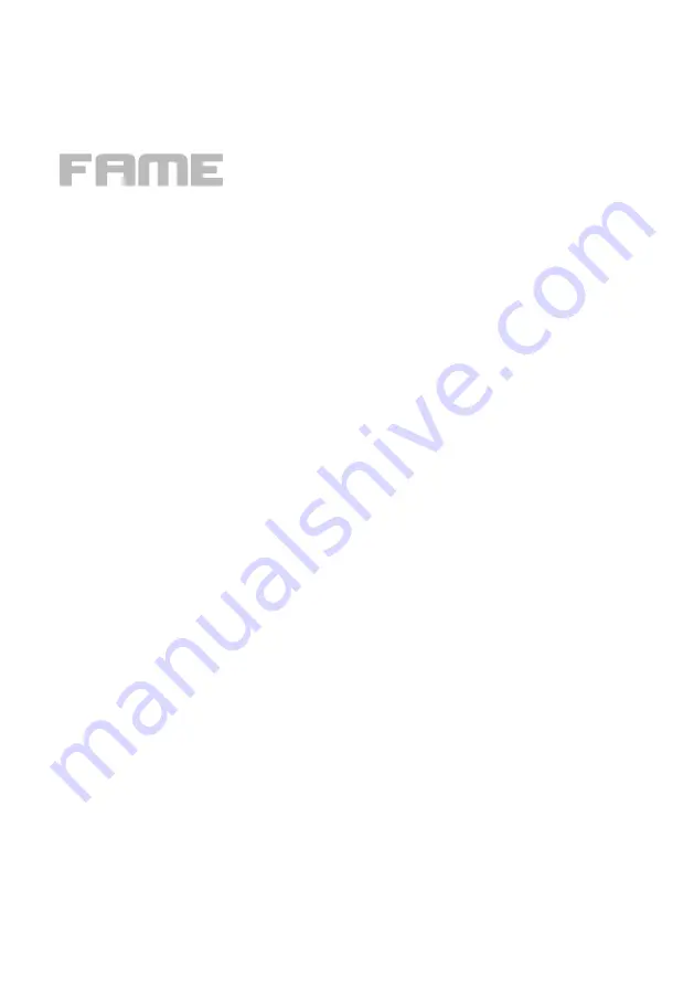 FAME PAH0019282-000 User Manual Download Page 14