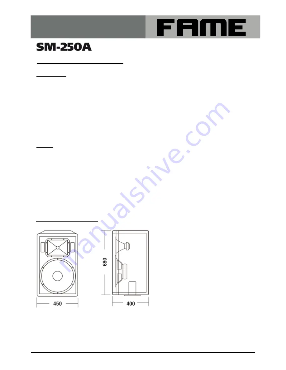 FAME SM-250A User Manual Download Page 8