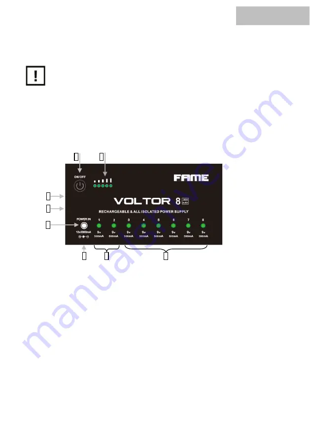 FAME Voltor 8 User Manual Download Page 5