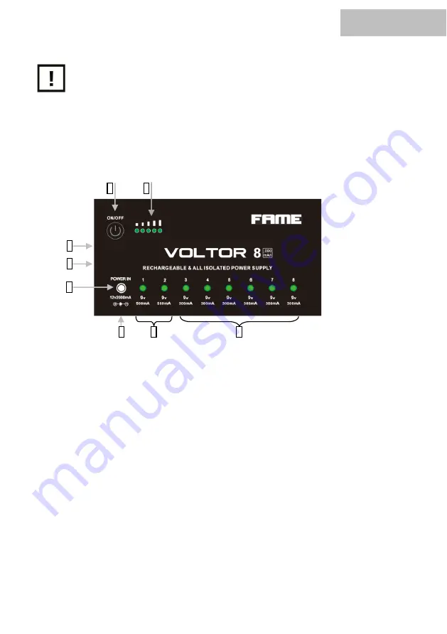 FAME Voltor 8 User Manual Download Page 12