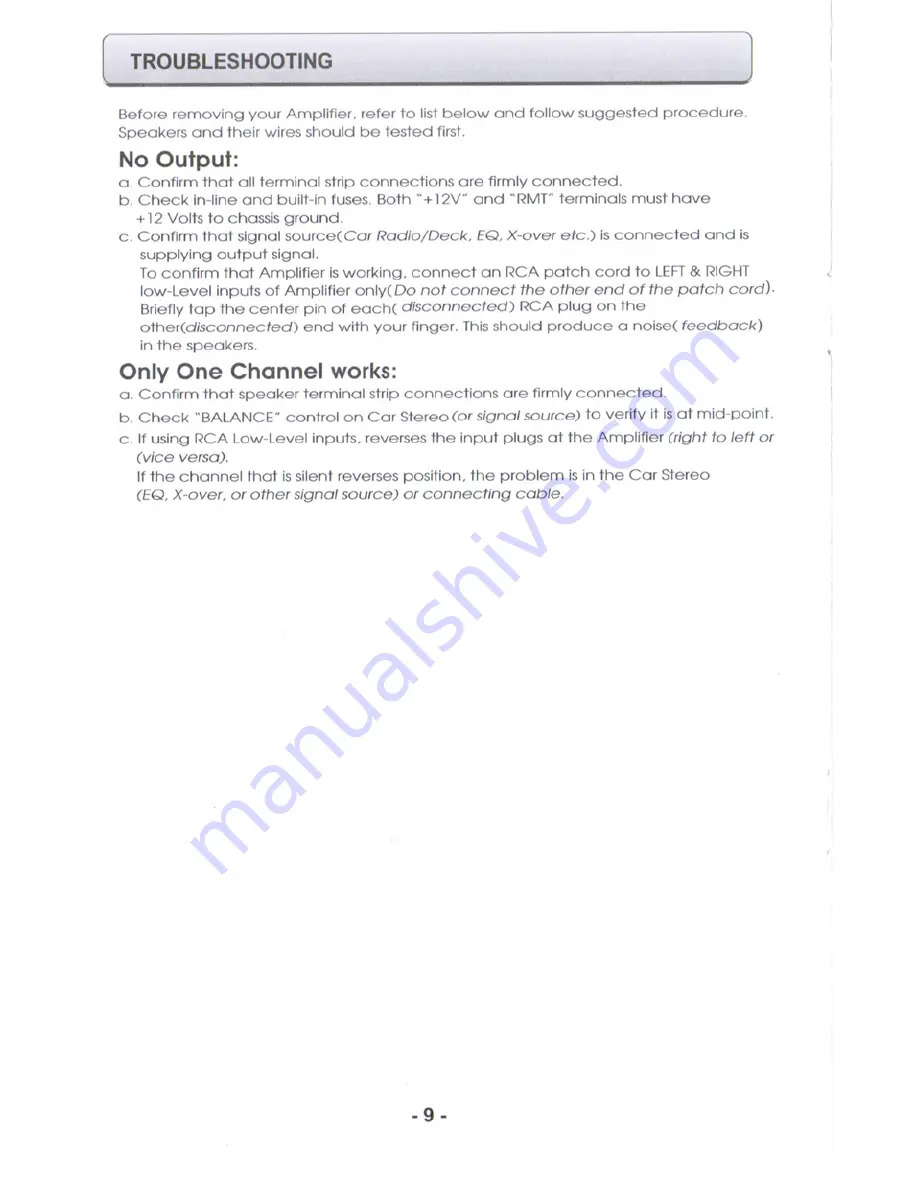 Fanatic Audio C2c Owner'S Manual Download Page 10