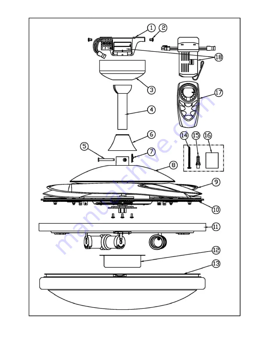 Fanaway LD-0003-10/WH/GS/E27 Installation Instructions Manual Download Page 12