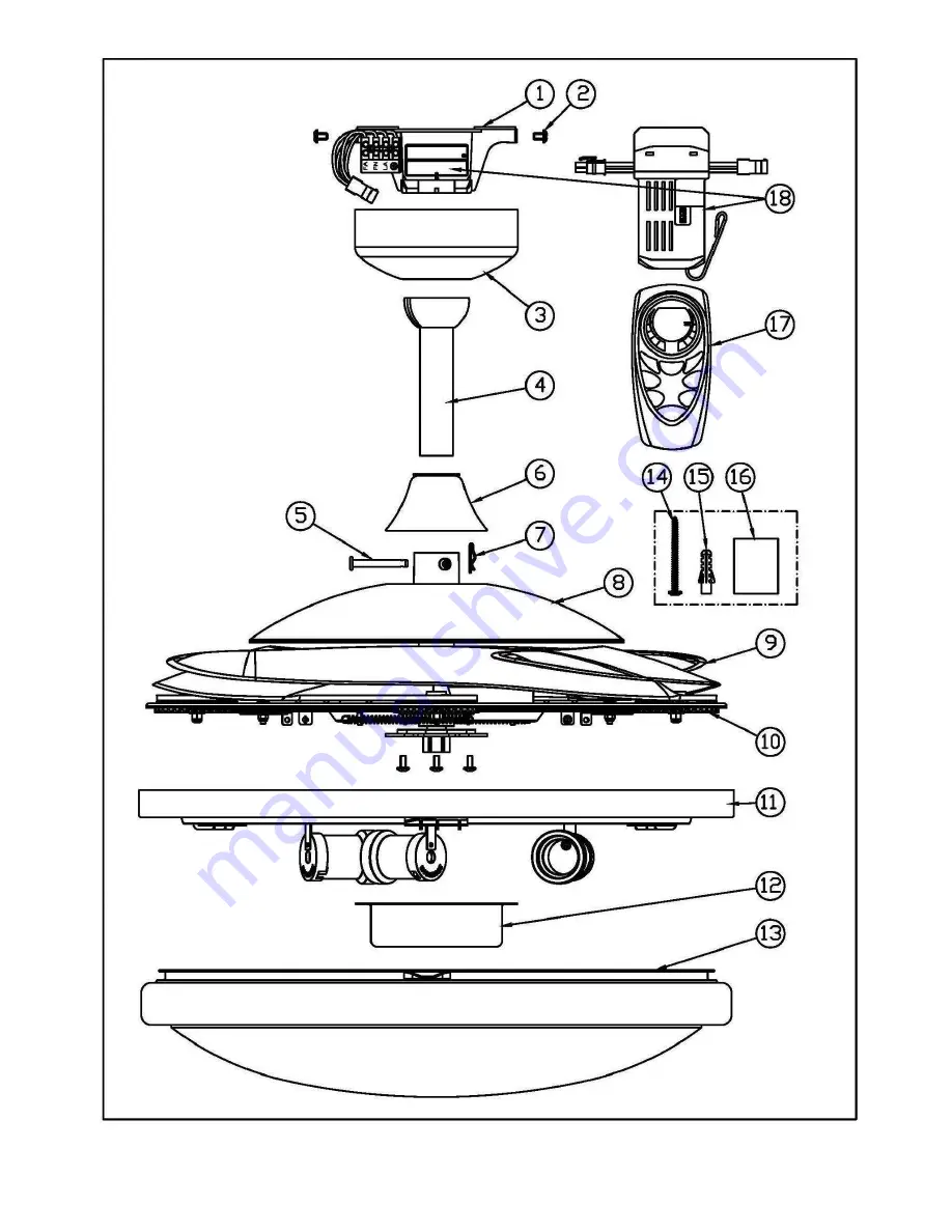 Fanaway LD-0003-10/WH/GS/E27 Installation Instructions Manual Download Page 39