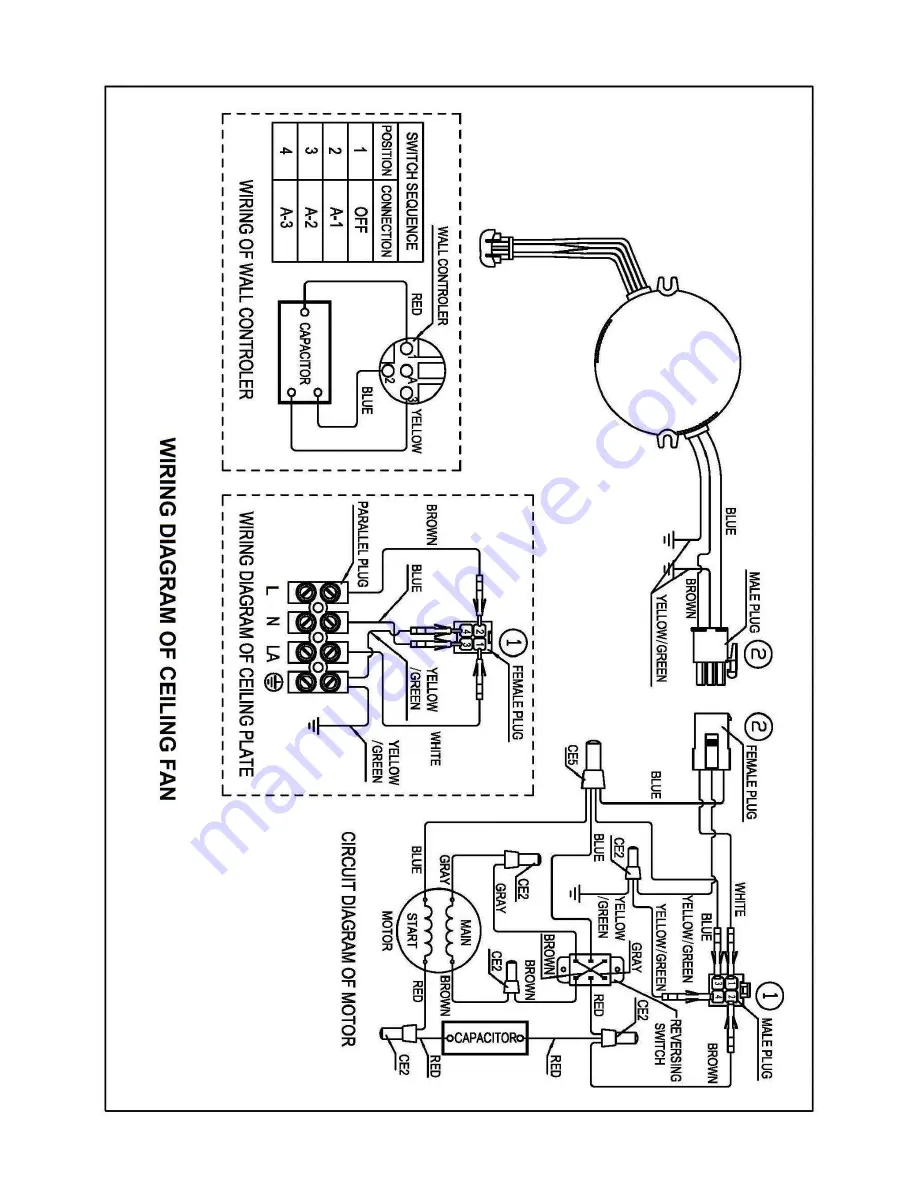 Fanaway LD-0003-11/WH/GS Installation Instructions Manual Download Page 14