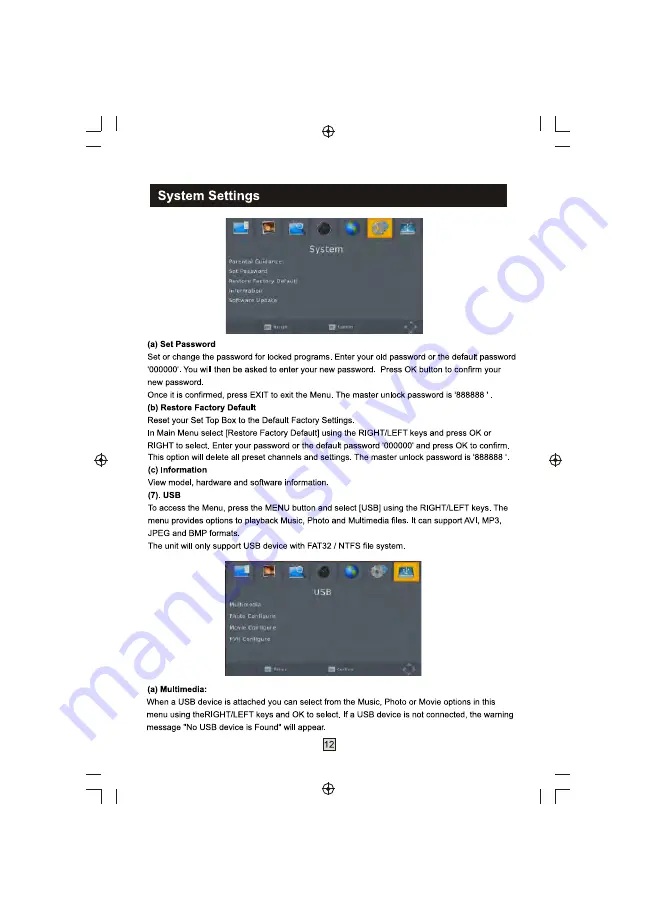 F&U MPF3472HU User Manual Download Page 38