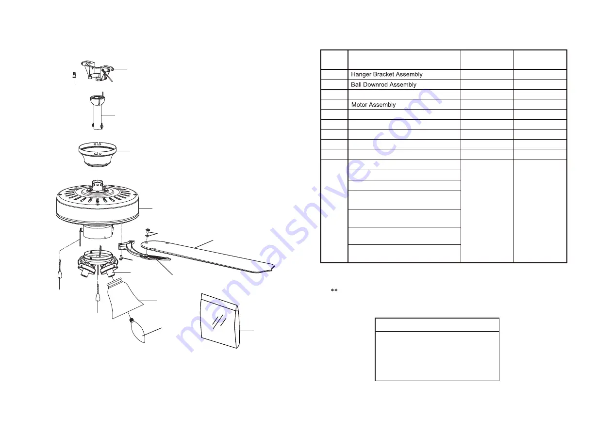 Fanimation AIRE DECOR BP210B 1 Series Manual Download Page 8