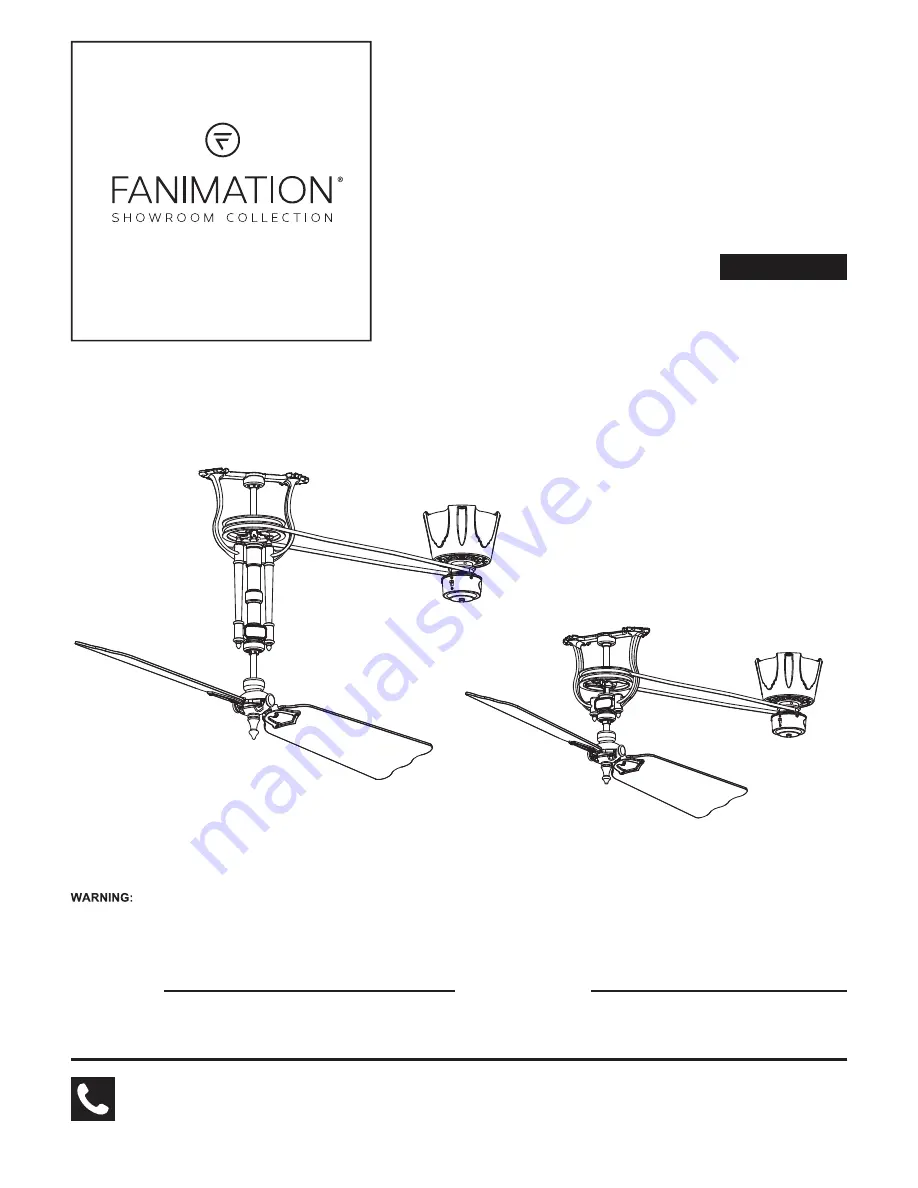 Fanimation BREWMASTER FP1280-220 Manual Download Page 1