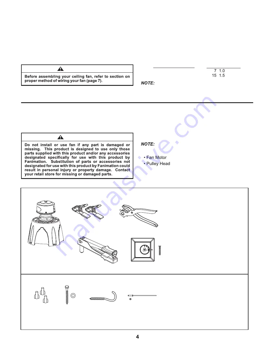 Fanimation BREWMASTER FP1280-220 Скачать руководство пользователя страница 4