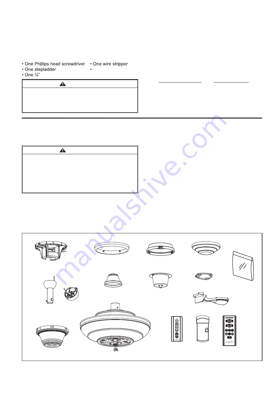 Fanimation distinction C1 series Owner'S Manual Download Page 4