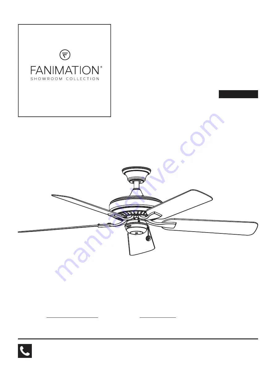 Fanimation EDGEWOOD FP9052 Series Manual Download Page 1