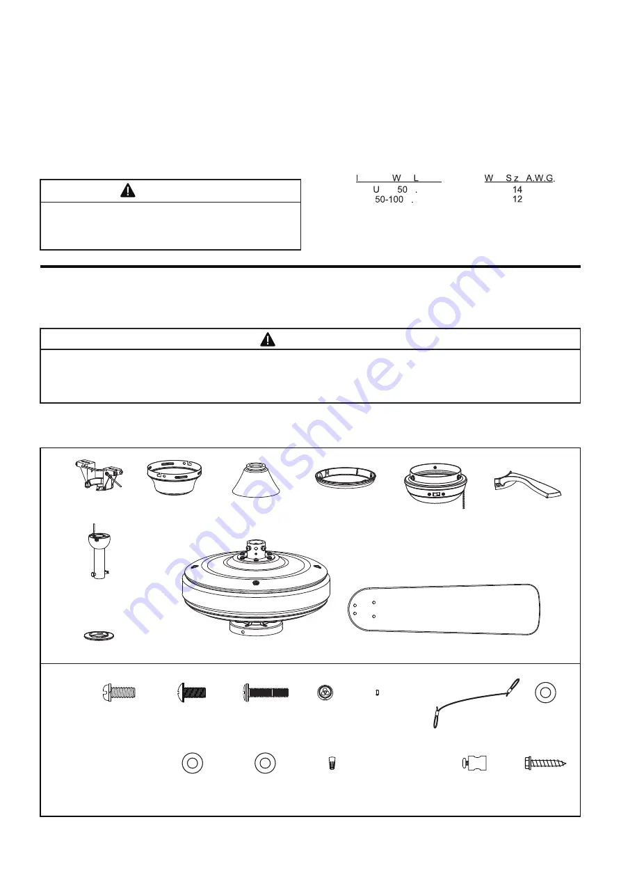 Fanimation EDGEWOOD FP9052 Series Manual Download Page 4