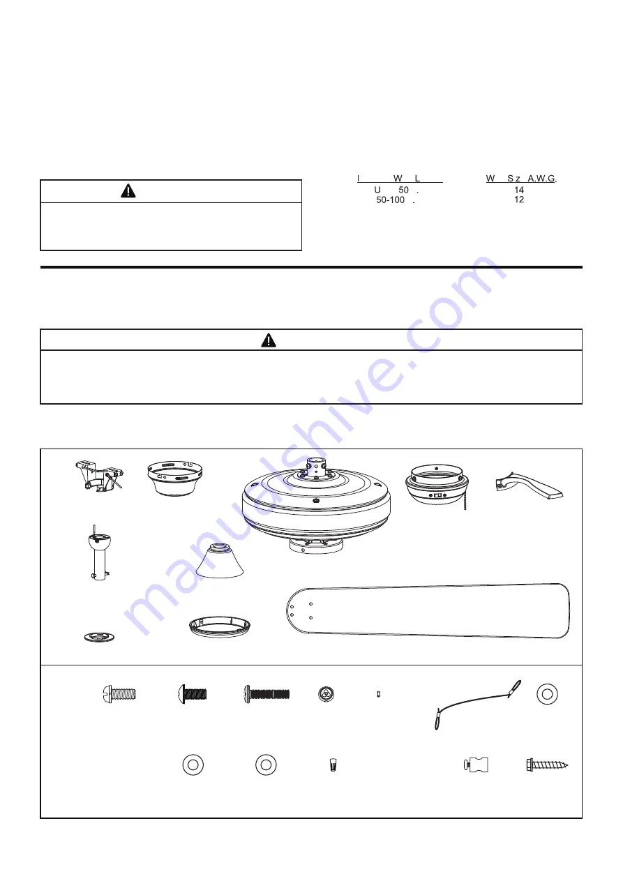 Fanimation EDGEWOOD FP9072 Series Instructions Manual Download Page 4