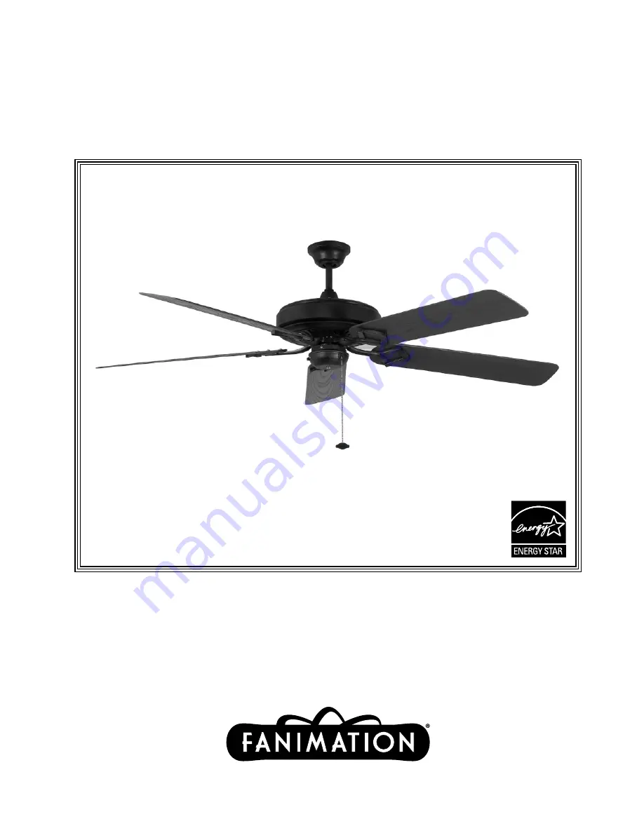 Fanimation Edgewood TF970TS Owner'S Manual Download Page 1