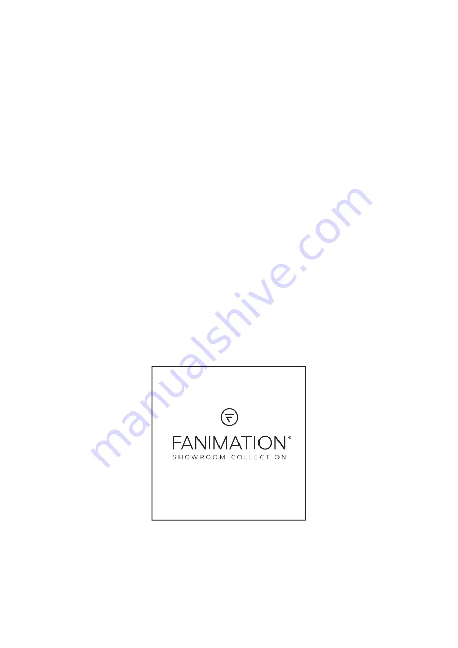 Fanimation GLIDEAIRE FPD8520 Series Скачать руководство пользователя страница 20