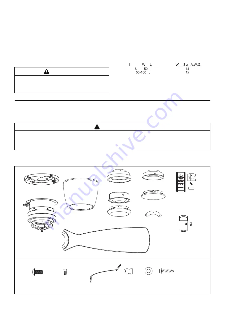 Fanimation KLINCH FPS7681 Series Assembly Instructions Manual Download Page 4