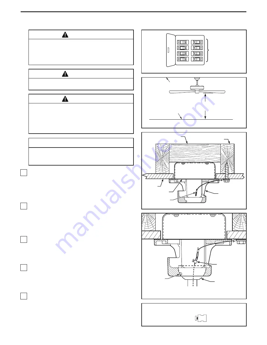 Fanimation Kwad 44 FP7644 Series Manual Download Page 9