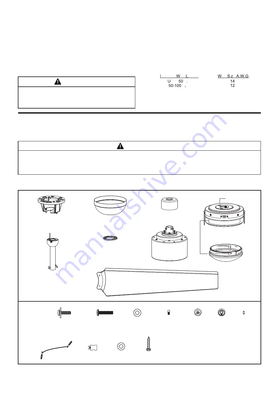 Fanimation PC/DC FPD7619 Series Manual Download Page 4