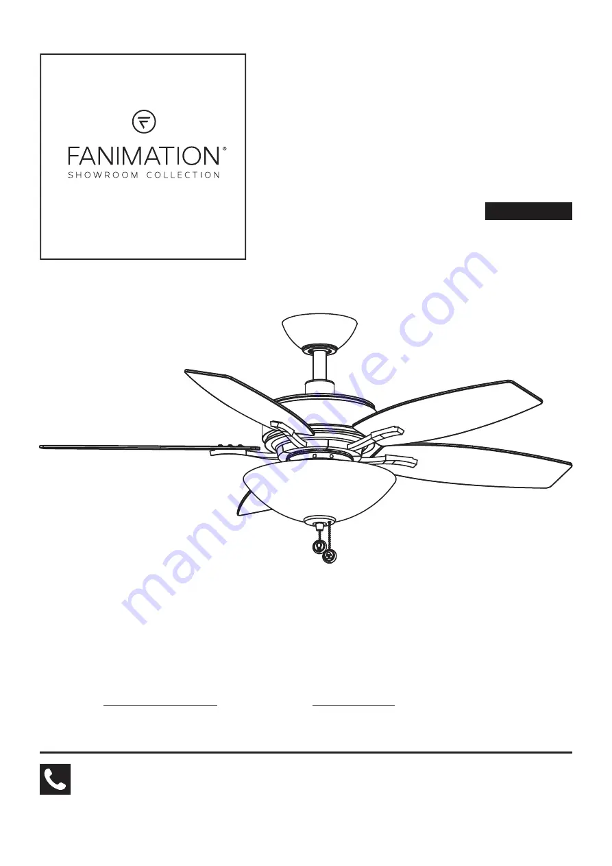 Fanimation Showroom AIRE DELUXE FP6245B Series Скачать руководство пользователя страница 1