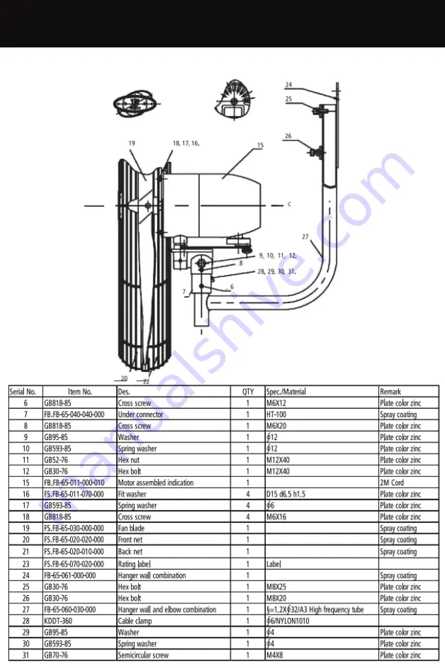 Fanmaster NFPD75 Скачать руководство пользователя страница 6