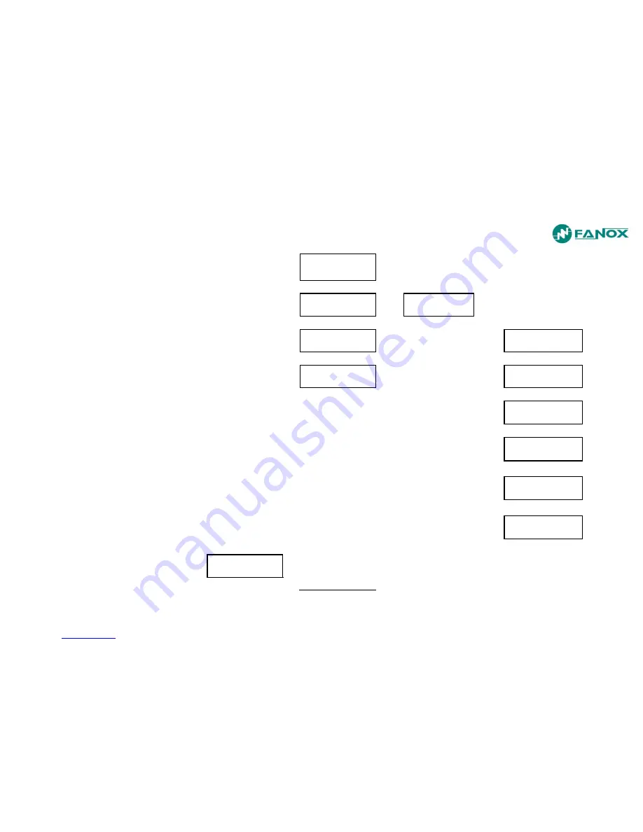 FANOX SIA-C User Manual Download Page 160