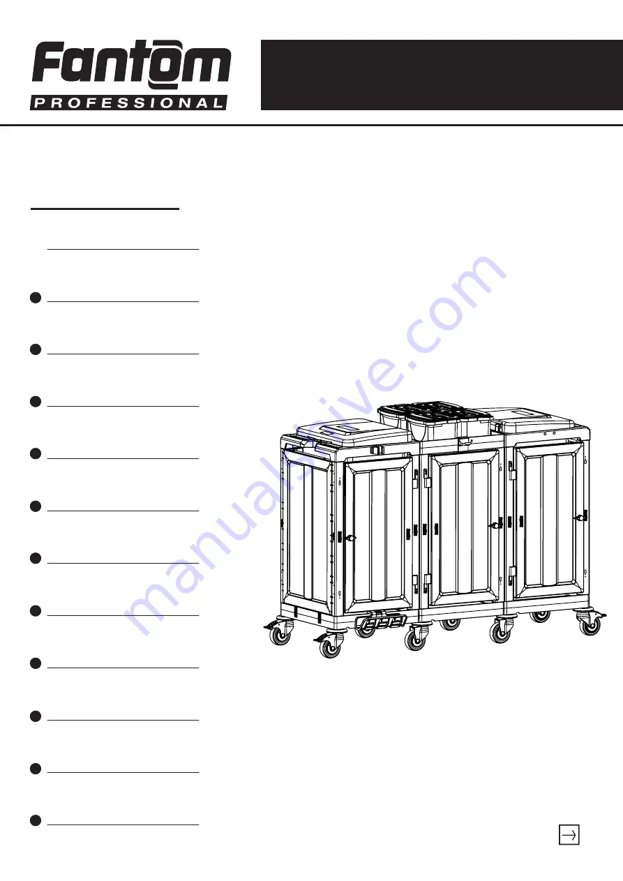 Fanset Fantom Professional PROCART 3350 Assembly Manual Download Page 11