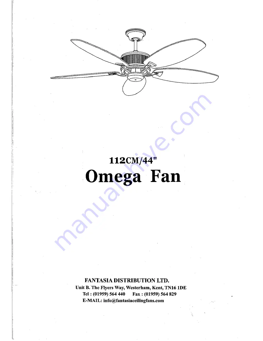 Fantasia Omega Owner'S Instruction Manual Download Page 12