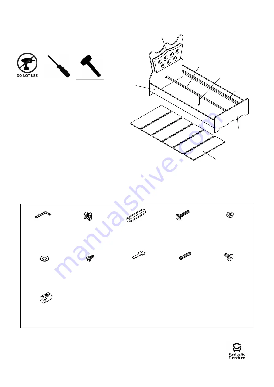 fantastic furniture Amirah Bed Single Quick Start Manual Download Page 4