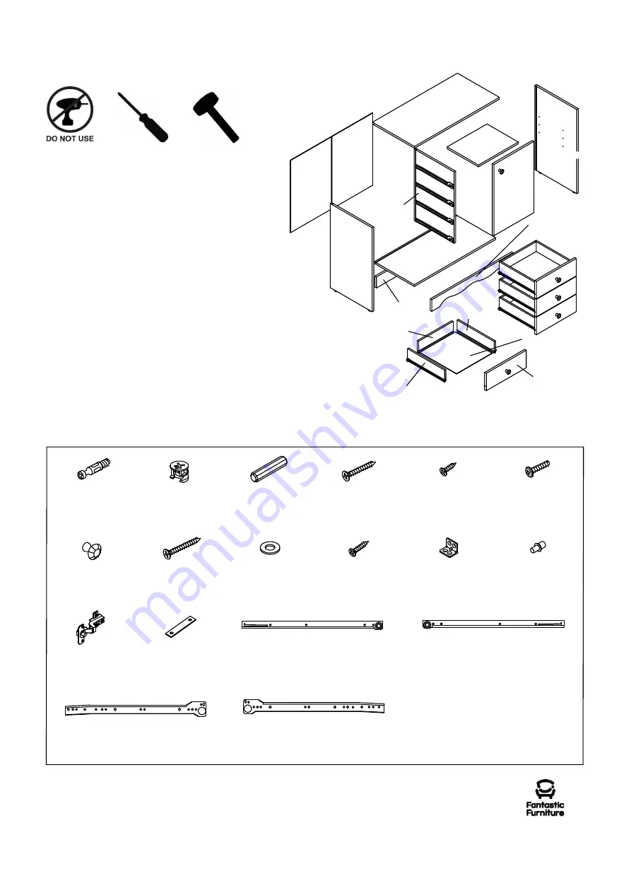 fantastic furniture Amirah Dresser Скачать руководство пользователя страница 4