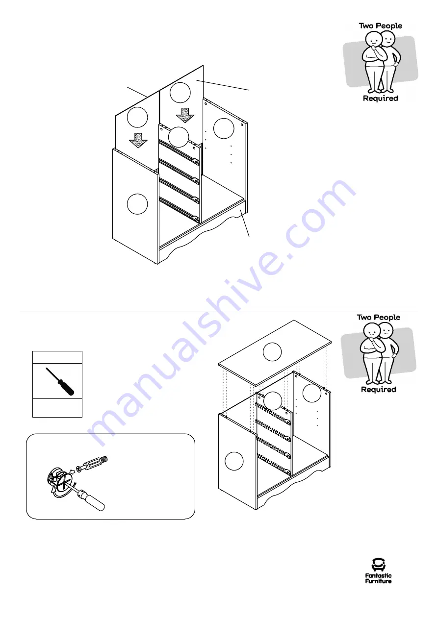 fantastic furniture Amirah Dresser Manual Download Page 10