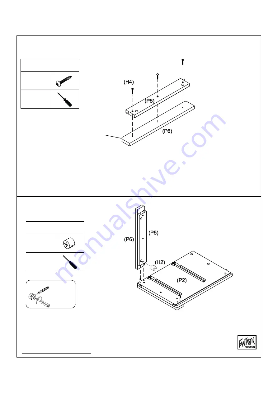 fantastic furniture Ashford Bedside 2 Drawer Manual Download Page 8