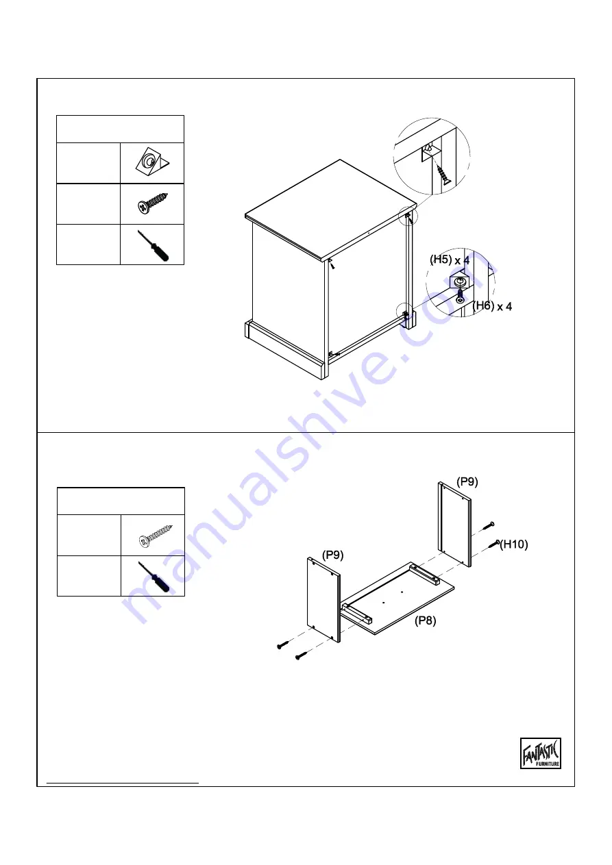 fantastic furniture Ashford Bedside 2 Drawer Manual Download Page 11