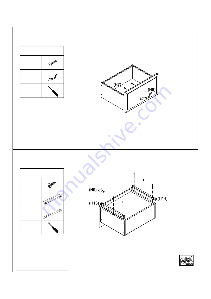 fantastic furniture Ashford Bedside 2 Drawer Скачать руководство пользователя страница 13