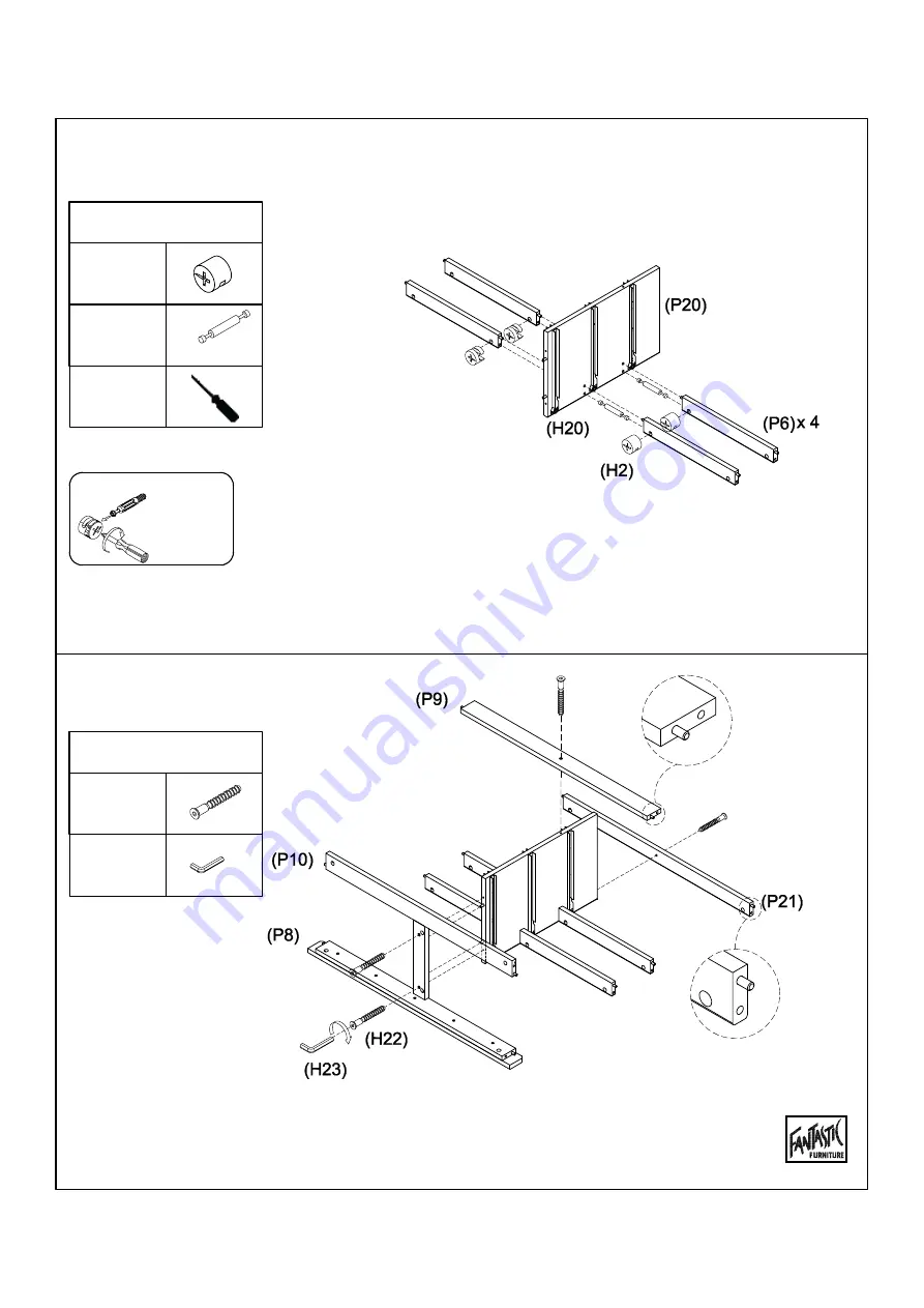 fantastic furniture Ashford Dresser 7 Drawer Manual Download Page 10