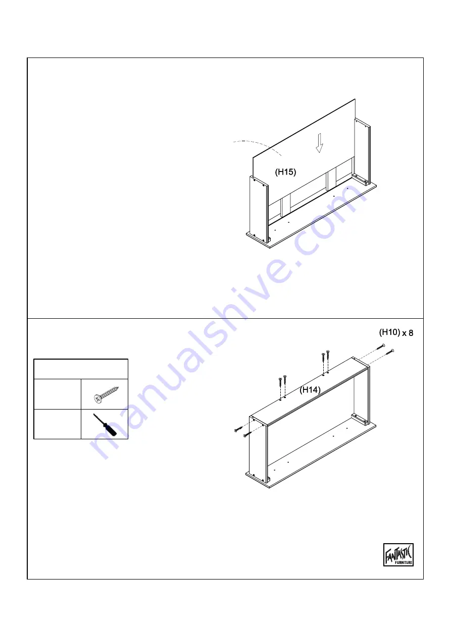 fantastic furniture Ashford Dresser 7 Drawer Manual Download Page 15