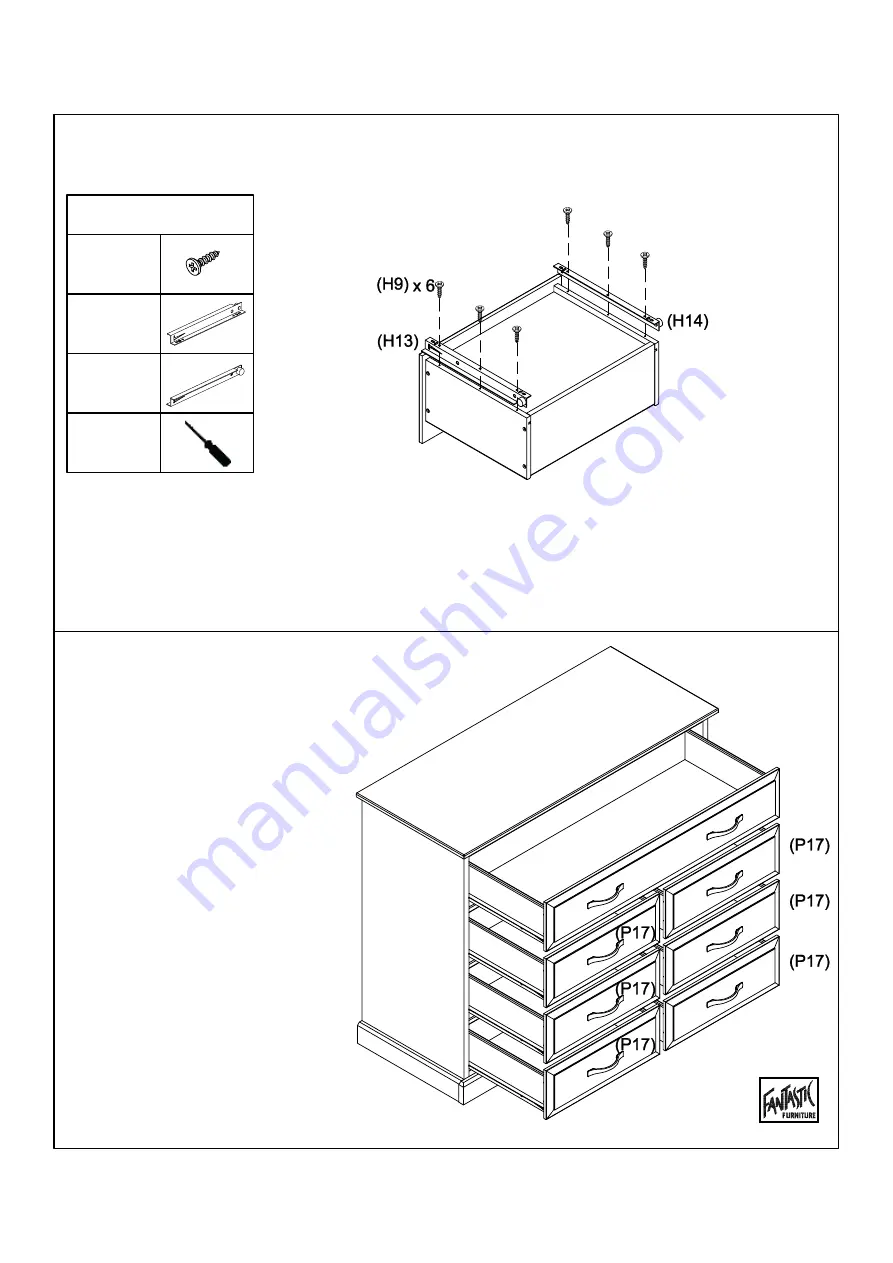 fantastic furniture Ashford Dresser 7 Drawer Скачать руководство пользователя страница 19