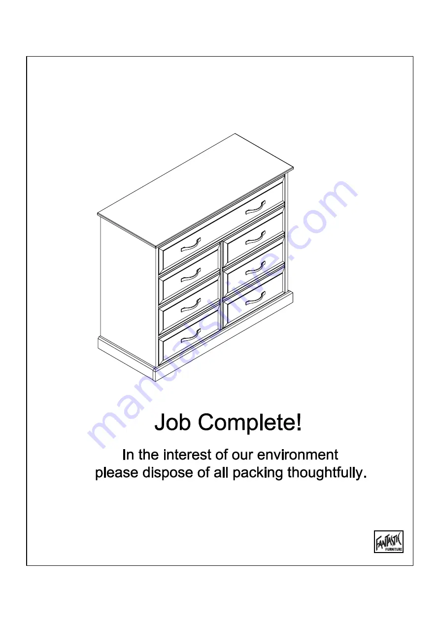 fantastic furniture Ashford Dresser 7 Drawer Скачать руководство пользователя страница 22