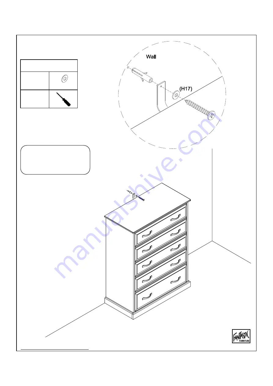 fantastic furniture Ashford Tallboy 5 Drawer Скачать руководство пользователя страница 20