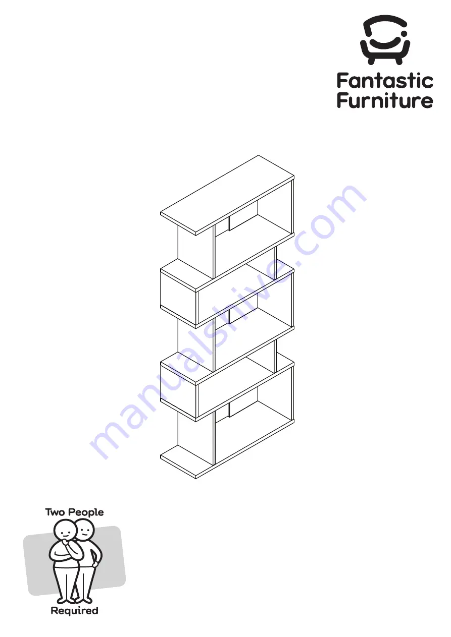 fantastic furniture Aspect Bookcase Скачать руководство пользователя страница 1