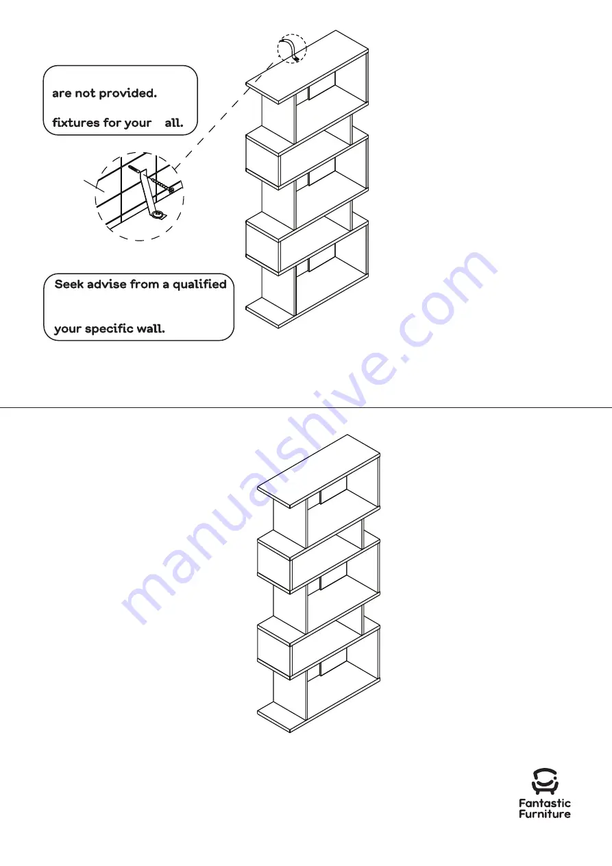 fantastic furniture Aspect Bookcase Скачать руководство пользователя страница 12