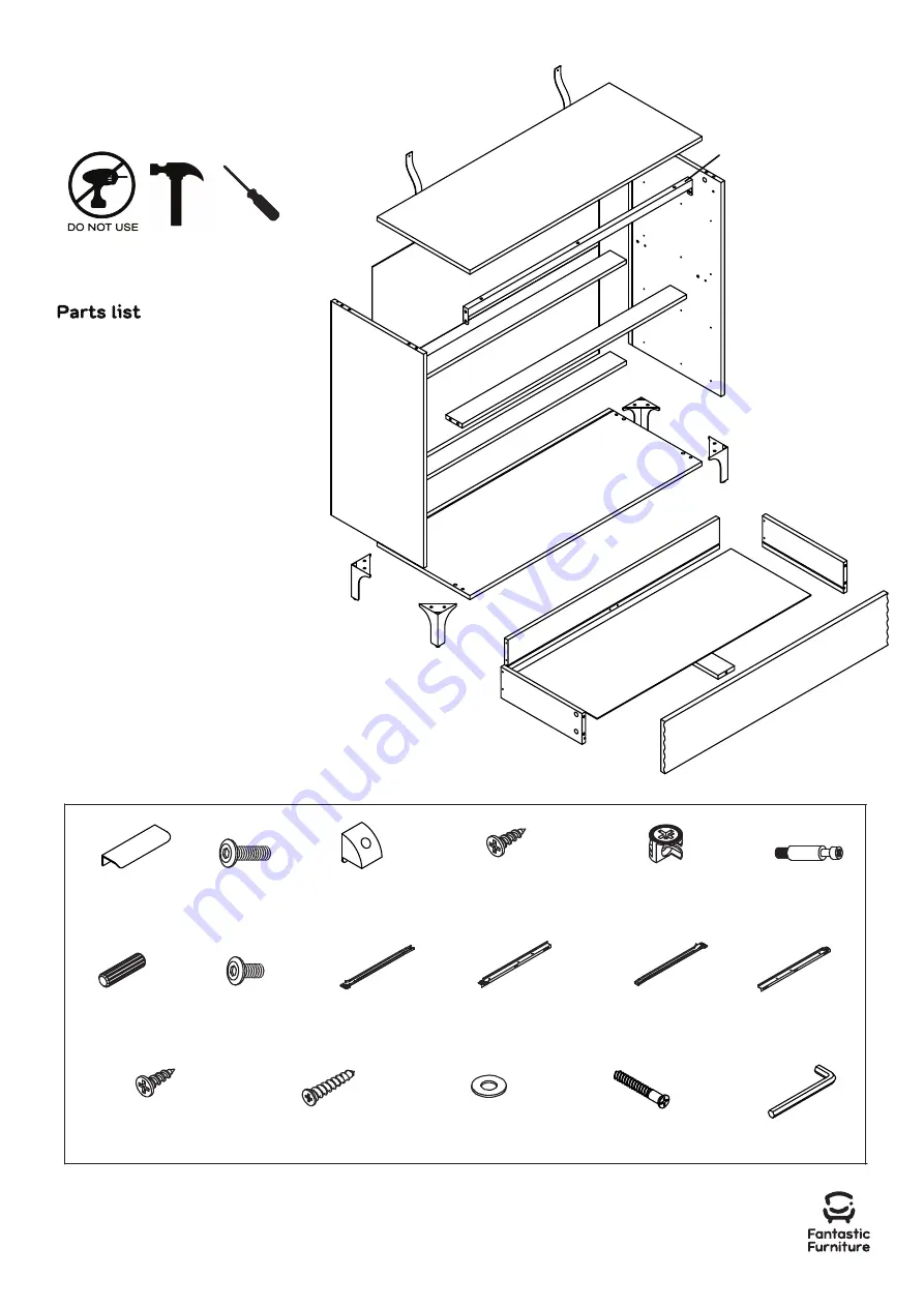 fantastic furniture Avalon Lowboy Assembly Instructions Manual Download Page 5