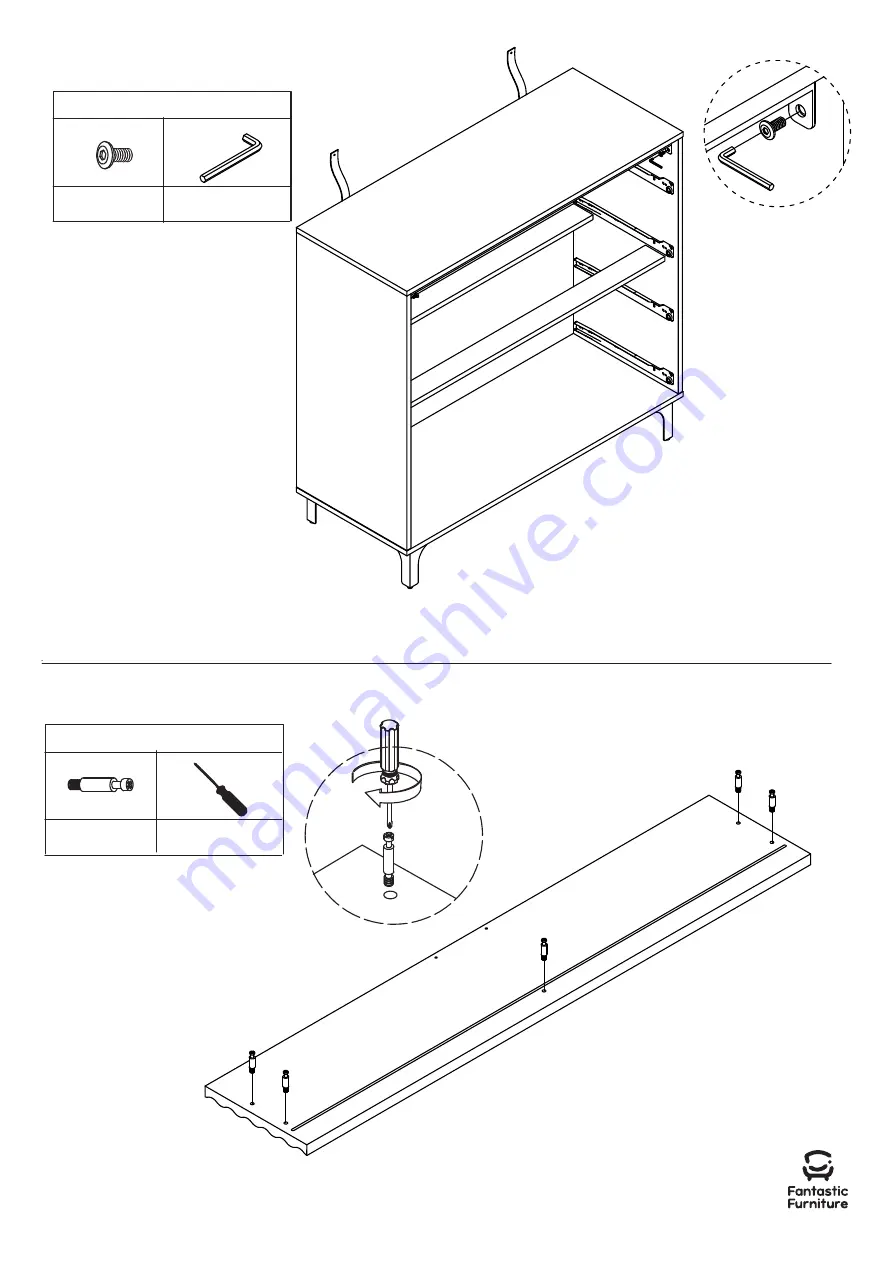 fantastic furniture Avalon Lowboy Assembly Instructions Manual Download Page 11