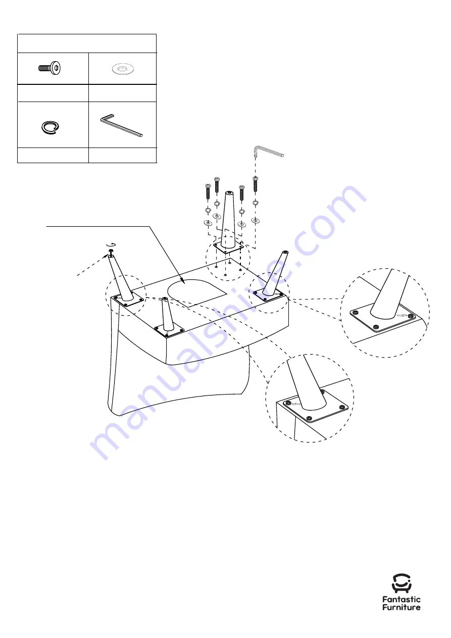 fantastic furniture Bolster Chair Manual Download Page 5